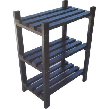 Imagem de Estante Modular 3 Prateleiras Madeira Maciça 65x50x29 cm Pintada NeonX