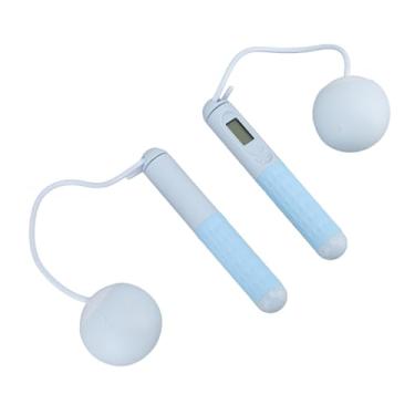 Imagem de Corda de Pular Sem Fio Com Contador, Corda de Pular Ponderada Inteligente Com Display LCD Retroiluminado para Treinamento de Exercícios Físicos Em Ambientes Internos e Externos