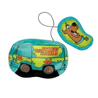 Imagem de Scooby-Doo Brinquedo de tecido para animais de estimação Mystery Machine Burrow | Brinquedos para cães de esconder e procurar para todos os cães, brinquedo interativo e divertido para cães | Brinquedo macio para cães em azul, verde, laranja e preto