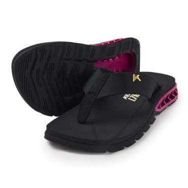 Imagem de Sandália Kenner Rakka L7 Preto Rosa, Preto rosa, 38