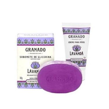 Imagem de Granado Lavanda  Creme para Mãos + Sabonete em Barra Kit Presenteável,