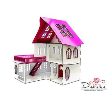 Imagem de Casa de bonecas para mini bonecas compatível com lol e polly modelo ci