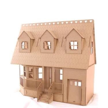 Imagem de Casa de Bonecas Escala Barbie Mod Victoria Natural - Darama