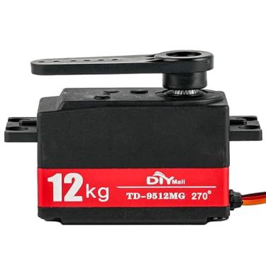 Imagem de Wishiot 12kg Low Profile Servo 270 Degree 1000-200ues TD-9512 RC Digital Short Body Servo Waterproof Full Metal Gear High Speed for 1/8 1/10 RC Drift Car Helicopter Tail Robot