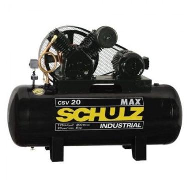 Imagem de Compressor Schulz Csv 20 Max 200 Litros 175 Libras 5 Cv Trif