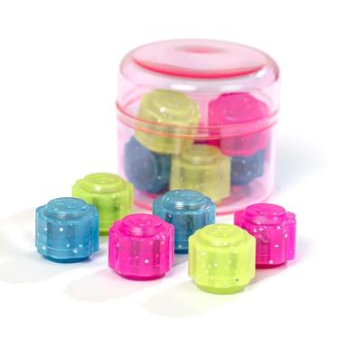 Imagem de H·B·R·G Crystal Gonggi Korean Jacks Stone Game Tossing Korean Folk Traditional Games, Hand-Eye Coordination Game (6 Pcs) (Color Random) / 공기 전통 한국