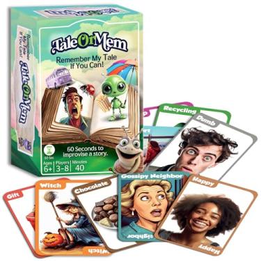 Imagem de THE PURPLE OWL TaleOrMem Storytelling & Memory Card Game - Fast-Paced Family Games for Kids and Adults, Fun Family Game Night, Funny Games for Teens and Adults - 3-8 Players, Ages 6+