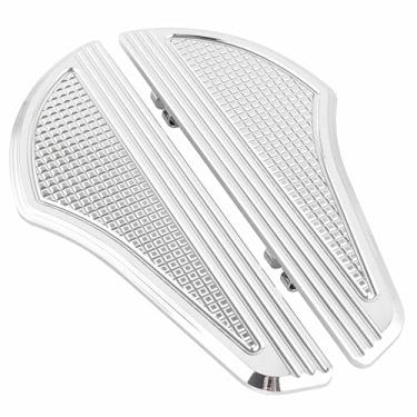 Imagem de Cyreedom 1 Par De Estribos Alumínio Cnc Premium Tamanho Grande Para Harley, Passeio Moto, Touring Road Glide, Sposter Softail Heritage 1986-Up (Cromado)