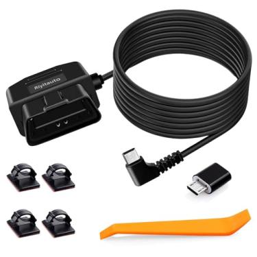 Imagem de Riyitauto Kit De Cabo Alimentação Para Câmera Painel Obd Usb Tipo C 12-36 V A 5 V/3 Com Proteção Baixa Tensão, Monitoramento Estacionamento 24 Horas/Modo Aceleração, Compatível Painel, Gps Ou Radar