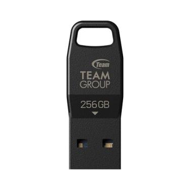 Imagem de TEAMGROUP Pen drive S5 256GB USB 3.2 Gen 1 (USB 3.1/3.0), leitura de 140 MB/s, cartão de memória de armazenamento de dados externo compatível com computador/laptop preto TS53256GB01