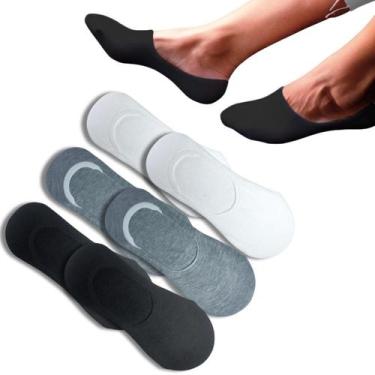 Imagem de Kit 6 Pares de Meia Invisível Unissex Respirável Soquete - Genérico, S