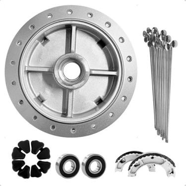 Imagem de Cubo Roda Traseiro Cg Titan 150 + Lona Freio/Raios/Rolamentos/Bucha