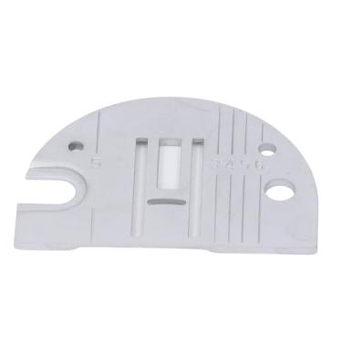 Imagem de Máquina de costura Placa de agulha 317398 Aço inoxidável Placa de agulha de 8 mm de grau profissional estável durável precisa para a máquina de costura doméstica multifuncional