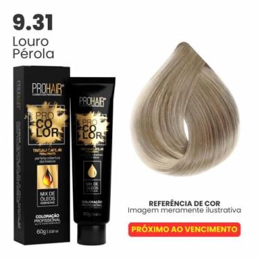 Imagem de Coloração Profissional 60g Pro Color - PROHAIR, 9.31 Louro Pérola