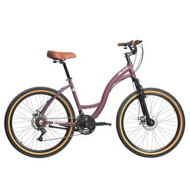 Imagem de Bicicleta BLITZ Aro 26 Comodo Alumínio Urbana SH 21v Freio á Disco (Vinho, 18)