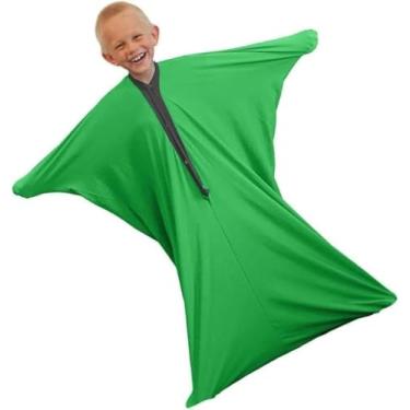 Imagem de Meias Sensoriais Para O Corpo, Bolsas Sensoriais Envoltório Completo Para Aliviar O Estresse Elástico Respirável, Necessidades Sensoriais Meias Para Autismo Infantil, Equip, Hellblau, S