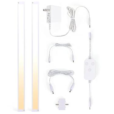 Imagem de BLESSINGLUX Kit de luz LED regulável sob armário de 2700 K a 6000K, compatível com Alexa, Google Assistant, para cozinha, despensa, prateleira (branco)