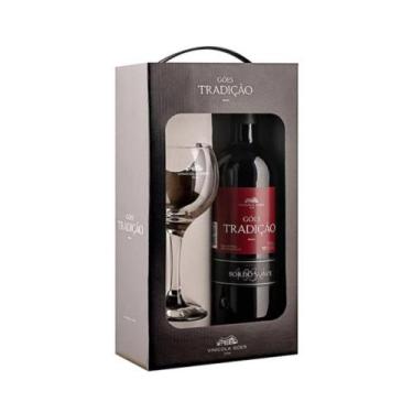 Imagem de Kit Tradição Tinto Suave Bordô 750ml Ganha 1 Taça - Góes