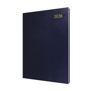 Imagem de Collins - Essencial - Agenda de 12 meses de calendário de 2026, diário a página, capa dura A4 - Azul escuro (ESSA41.65-26)