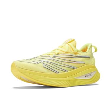 Imagem de New Balance FuelCell Supercomp Elite V3 Tênis de corrida feminino, Abacaxi cósmico/iridescente branco, 9