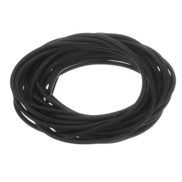 Imagem de Tira de vedação de espuma de silicone, 2 mm (0,08") diâmetro 4 metros (13,12 pés) tira de vedação climática de borracha redonda de borracha sólida para máquinas e indústrias, preta