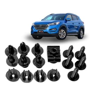 Imagem de Kit Grampo Presilha Parabarro Tucson 2013 2014 2015 2016 17 - DFEB