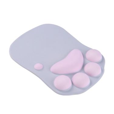 Imagem de Mousepad Cute Cat Paw de silicone com suporte de pulso 20x27cm