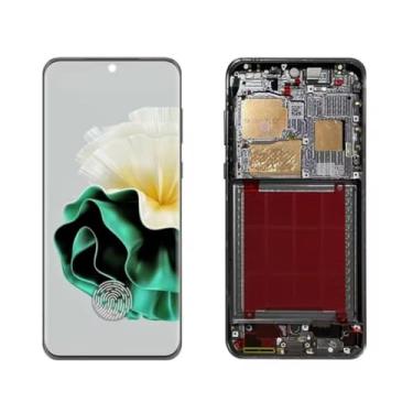 Imagem de Para Huawei P60 LNA-AL00 LX9 Display LCD Touch Screen Digitalizador Assembléia com moldura P60 Pro MNA-AL00 LX9 (moldura preta P60 Pro)