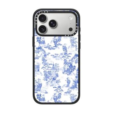 Imagem de CASETiFY Capa Impact para iPhone 17 Pro Max [fina/compatível com Magsafe/2,5 m. Proteção contra quedas de grau militar 4X] - Moon Caravan Toile - Preto fosco