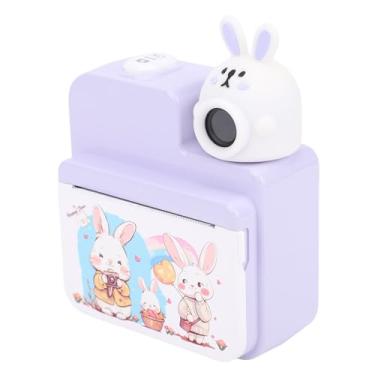 Imagem de SPYMINNPOO Câmera de Impressão Instantânea Tela Colorida de 3 Polegadas 32MP 1080P HD Câmera Digital de Impressão Instantânea Com 3 Rolos de Papel (Roxa)