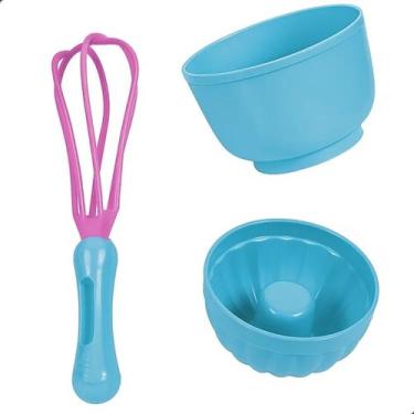 Imagem de Forma de Bolo Tigela Acessório Confeiteiro Kids Brinquedo Infantil Zuc