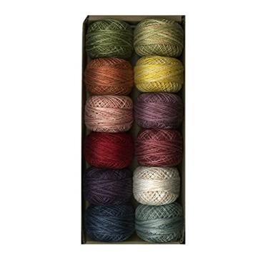 Imagem de Valdani Bola de algodão pérola variegada tamanho 8 73 jardas favorita do fã