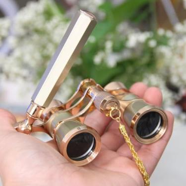 Imagem de Binóculos de ópera 3 x 25 com alça ajustável e corrente