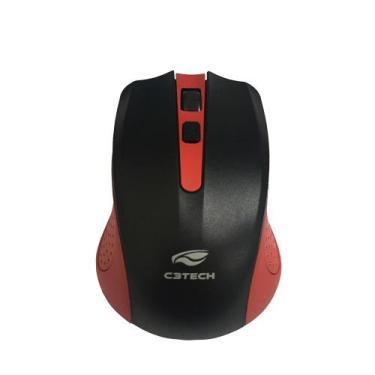 Imagem de Mouse sem fio wireless c3tech mw20r 1000 dpi 2.4ghz nano usb - C3 TECH