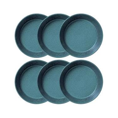Imagem de Conjunto com 6 Pratos Fundos Porto Brasil Neo Night Sky em Stoneware 19,5 cm – Azul