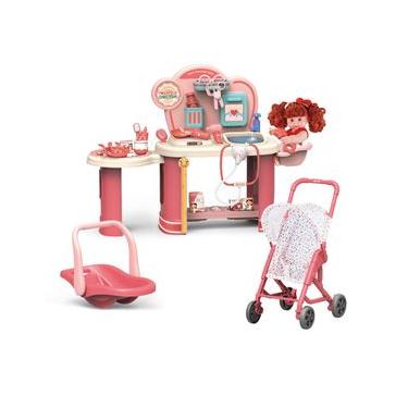 Imagem de Bancada Infantil Doutora Com Carrinho e Boneca  Replay Kids