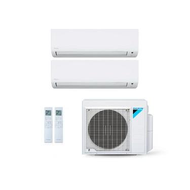 Imagem de Ar-Condicionado Multi Split Inverter Daikin 24.000 BTUs (1x Evap HW 9.000 + 1x Evap HW 20.000) Quente/Frio 220V