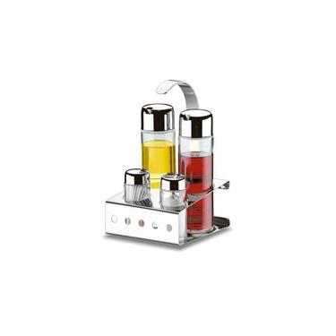 Imagem de Galheteiro Inox 5 Peças - Parma Colorido