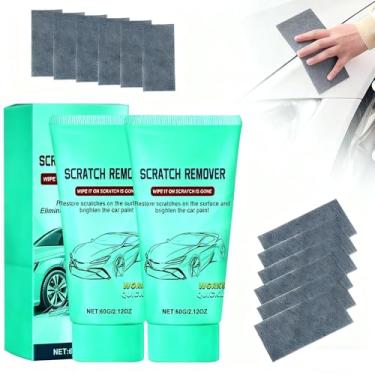 Imagem de Nano Sparkle Cloth Car Scratch Remover Paste for Vehicles, 2025 Upgrade Car Scratch Repair Kit to Erase Car Paint Scratches, Water Spots，Scuff Repair Polishing Wax Kit-2pcs (green-307)