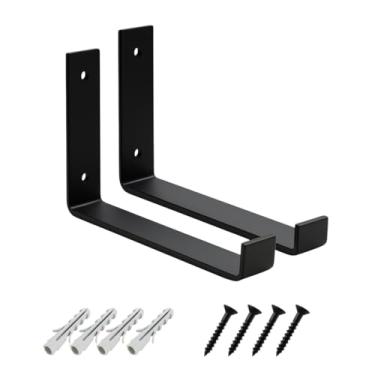 Imagem de Suporte Mão Francesa Invertida 20cm 2 Peça Estilo Industrial para Prateleira