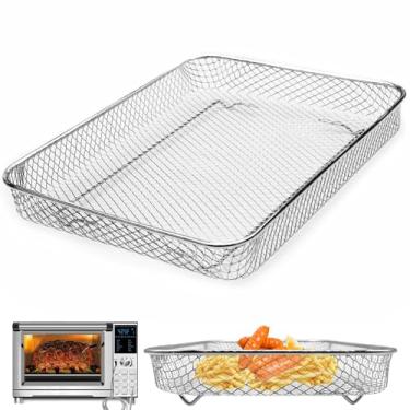 Imagem de Cesta de reposição Air Fry com acessórios Nuwave Bravo GG, cesta de aço antiaderente para fritar frituras e alimentos congelados, pode ser lavada na lava-louças