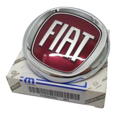 Imagem de Sigla Fiat Frontal Vermelha Punto Original