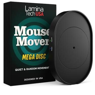 Imagem de Movimentador de mouse indetectável, atividade ajustável, temporizador de desligamento opcional, motor de movimento aleatório, sem software, operação silenciosa e indetectável, empresa dos EUA (disco