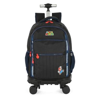 Imagem de Mochila de Rodinha 360º Juvenil Super Mario - Luxcel-Masculino