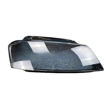 Imagem de Compatível com audi a3 8p s3 rs3 2008 2009 2010 2011 2012 tampa da lente do farol dianteiro do carro vidro escudo automático farol abajur transparente(1pcs Right)