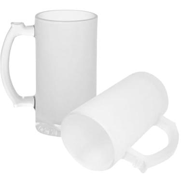 Imagem de Caneca Chopp Vidro Jateada para Sublimação 16oz (470ml) 36 unidades