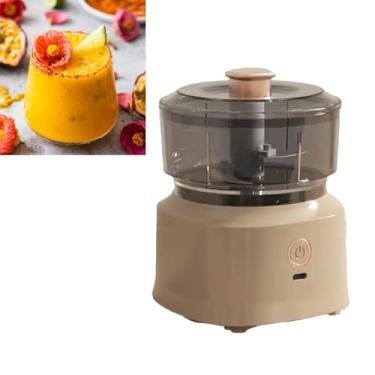 Imagem de GLOGLOW Moedor de Carne Doméstico Lâminas Multifuncionais de Aço Inoxidável, Moedor de Alimentos Sem Fio, Bateria de Lítio, 310g, para Uso Doméstico e Comercial Picador de Carne Elétrico, Nan