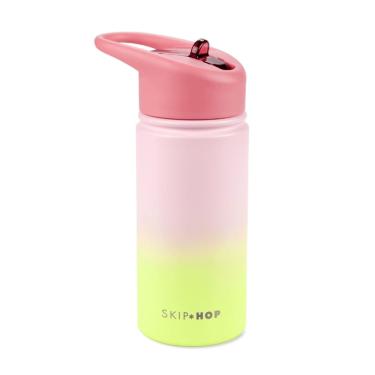 Imagem de Garrafa Térmica de Aço Inox 450 ml Ombre Rosa - Skip Hop