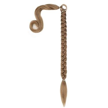 Imagem de Extensão de rabo cavalo trançado longo Extensões cabelo com elástico