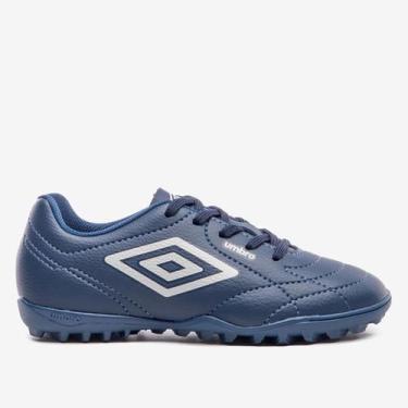 Imagem de Chuteira Infantil Society Umbro Class Footballer, Marinho, Cinza, 30